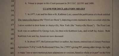 George was embroiled in
one lawsuit after another. - Amityville: An Origin Story