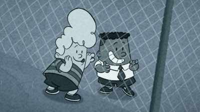 George and Harold
were pretending to fight - The Epic Tales of Captain Underpants
