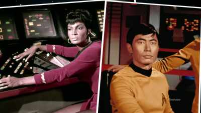 George and Nichelle, - The Center Seat: 55 Years of Star Trek
