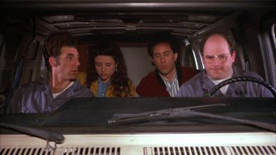 GEORGE:
Who's-- Who's got the receipt? - Seinfeld