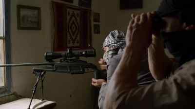 Georgian troops, dirt road
at your 10 o'clock. - Sniper: Ghost Shooter