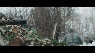 (German soldier speaking foreign language) - Battle of the Bulge: Winter War