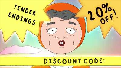 Get 20% off tender
endings with discount code - Teenage Euthanasia