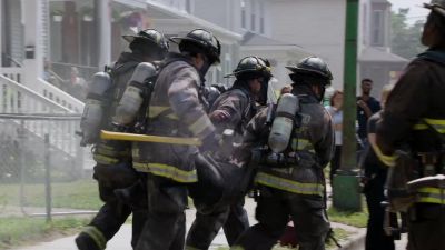 Get an IV going. I'll try to get an airway. - Chicago Fire