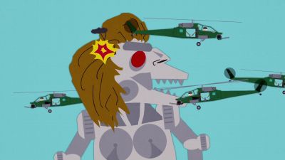 Get around side her, Ned! - South Park