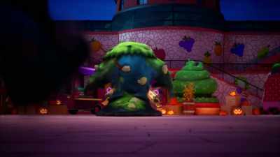 Get away from them, you beast! - Strawberry Shortcake and the Beast of Berry Bog