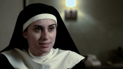 Get back on the bed - Nude Nuns with Big Guns