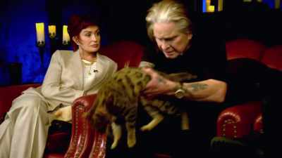 - Get your [bleep] nails out of my [bleep].
- [meows] - The Osbournes Want to Believe