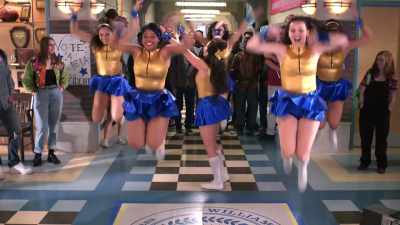 ♪ Get your booty
on the floor tonight - Schooled