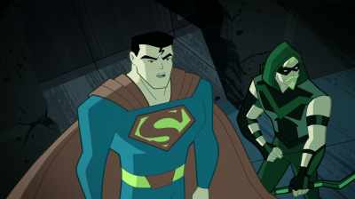 - Get Cyborg and get clear. I'll
handle this. - Yeah. No problem. - Justice League Action
