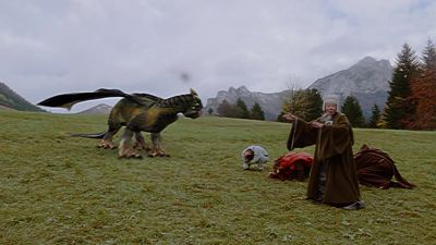 Get down Turn that way so you don't hit the mill - Dragonheart: A New Beginning