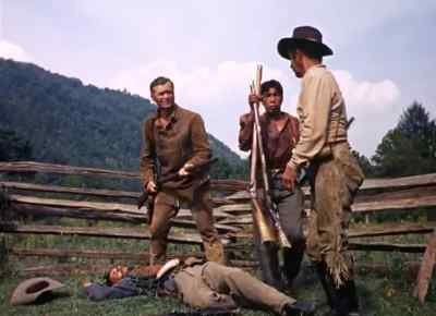 Get 'em, Charley. - Davy Crockett: King of the Wild Frontier