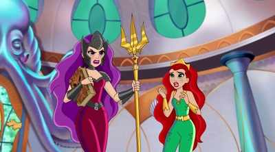 Get your filthy pet away
from my throne. - DC Super Hero Girls: Legends of Atlantis