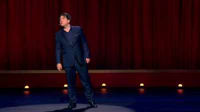 Get your friend to shoot you!
It's Bolognese, getting cold." - Michael McIntyre: Showman