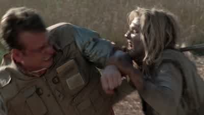Get her, boy! - The Walking Dead