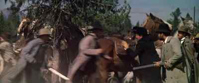 Get your horses in here and dismount!
Come on! - Heaven's Gate