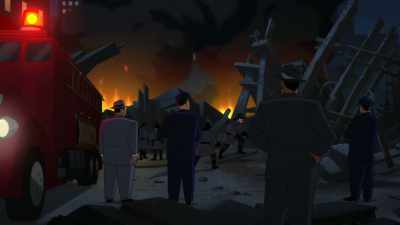 - Get that hose over here!
- Come on, let's go! - Batman: Caped Crusader