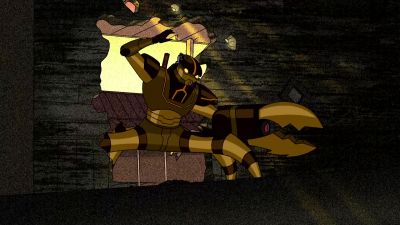 - Get off me, you tiny,
little... - Ben 10