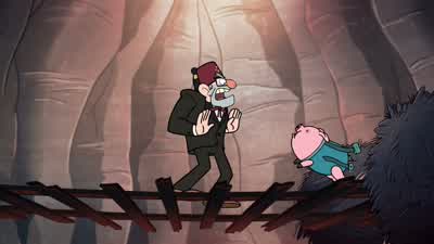 Get off me, you dumb pig! - Gravity Falls