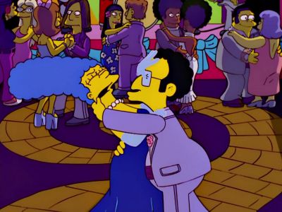 Get off me,
you little nerd! - The Simpsons