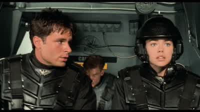 Get on the com and tell Fleet to blast that rock. - Starship Troopers