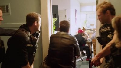 - Get on the ground!
[overlapping shouting] - Chicago P.D.