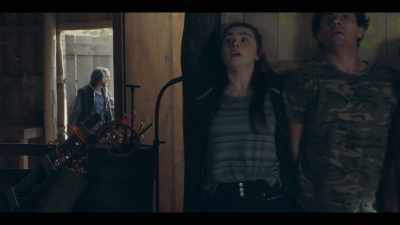 Get out!
- [DOG BARKS] - Mystic