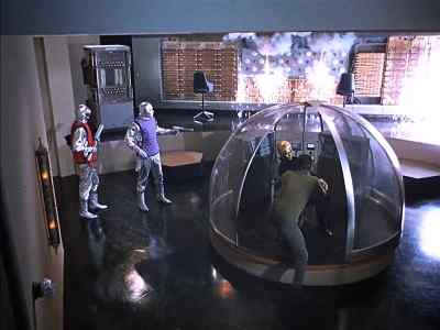 - Get out of here!
- [ Laser Fires ] - The Time Tunnel