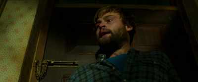 -Get out!
-(unsettling music playing) - Unwelcome