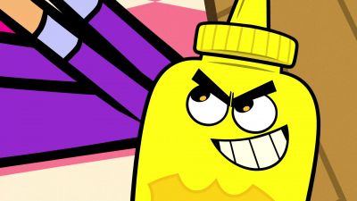 Get that sandwich
out your mouth, girl. - Teen Titans Go!