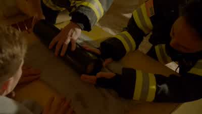 Get the defibrillator. - 9-1-1