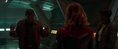 Get the Skrulls
on the Quadjet and go. - Captain Marvel