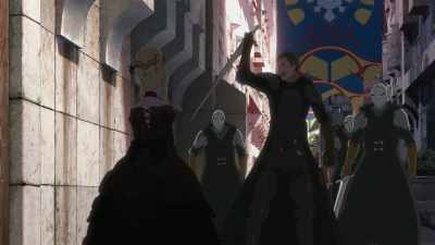 - Get them.
- Hold! If you lay a finger on her-- - Maquia: When the Promised Flower Blooms