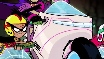 -Get us out of here, Cyborg.
-I'm going. - Teen Titans Go!