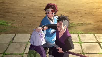 Get your hands off of her. - Demon Slayer: Kimetsu no Yaiba