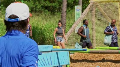 Getting your first look
at that big first challenge. - Survivor