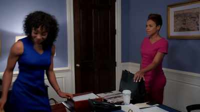 Getting on your knees
and getting a job is easy, - Tyler Perry's The Oval