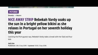 Getting those kind of coverage
in the UK's top tabloid newspaper - Coleen Rooney: The Real Wagatha Story