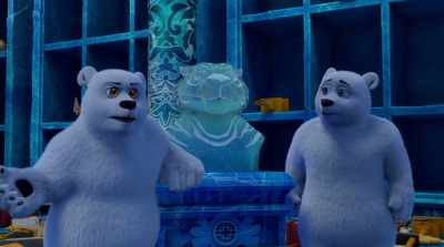 Getting trapped
in a secret room - Norm of the North: Family Vacation