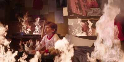 Ghosts with fire-like eyes. - Backdraft 2