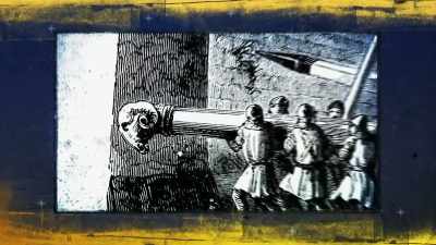 Giant battering rams had been developed in ancient times, - Ancient Engineering