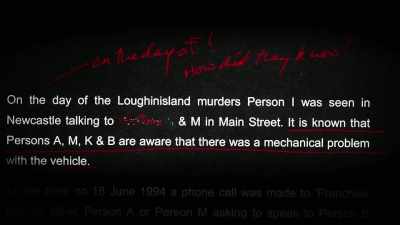 GIBNEY:
According to the letter, - No Stone Unturned