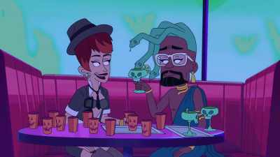 Gideon, we should always drink
this much before we hang out at work. - Chicago Party Aunt