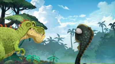 -Giganto!
-(growls) - Gigantosaurus