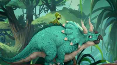 Giganto's feet go up and down,
up and down, up and down - Gigantosaurus