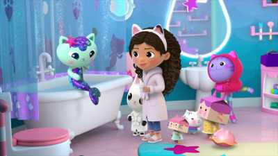 [giggles] And I feel sparkle-tastic! - Gabby's Dollhouse