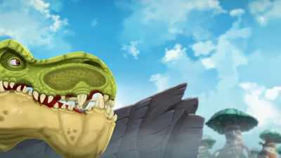 -(giggles)
-(growls) - Gigantosaurus