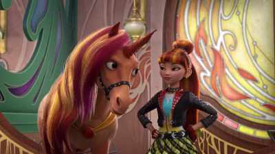 [giggles] It happens to Cinder and me
all the time. Hm. - Unicorn Academy