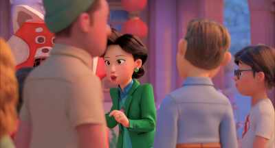 - (GIGGLES)
- MEILIN: And, yeah... - Turning Red