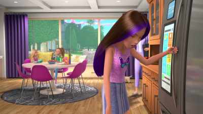 -[giggling]
-[phone rings] - Barbie: A Touch of Magic